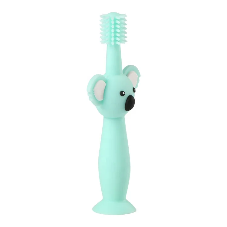 Baby Products Supplies Infant Manual Soft Baby Children Silicone Toothbrush