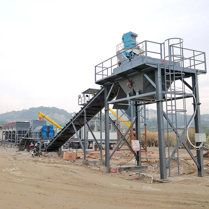 WBS stabilized soil mixing plant 300/500/600/700/800 t/h Subbase soil continuous mixing plant