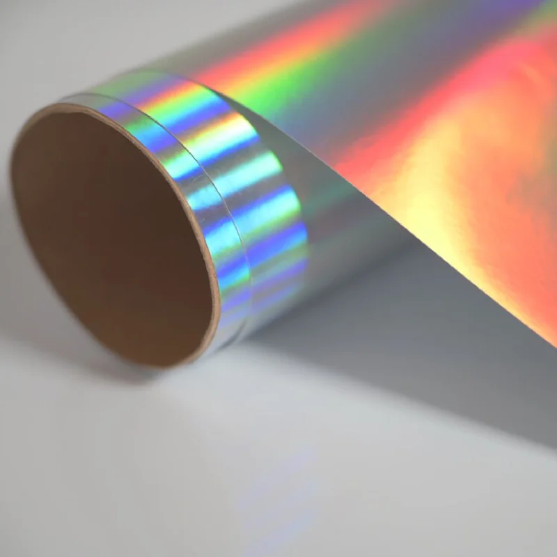 Flexography Factory Hot Eco Solvent Holographic Laser Printing Vinyl Self Adhesive Vinyl Inkjet Rainbow Advertising Film