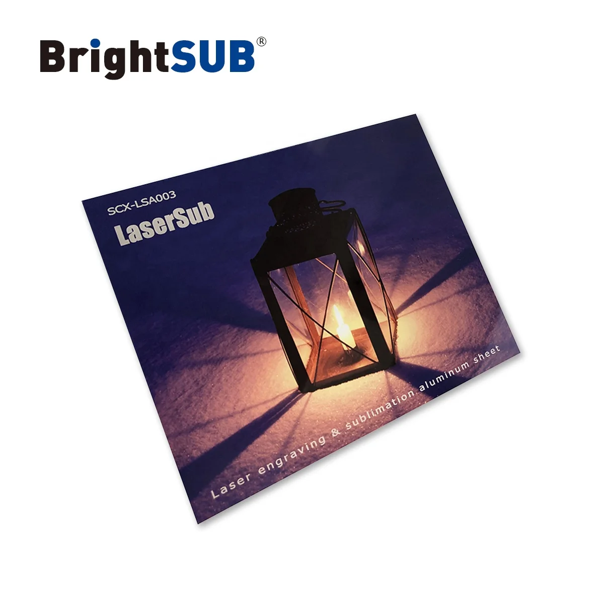LaserSub Aluminum sheet gloss white sublimation metal blank laserable metal glossy coated sheets heat transfer picture printing