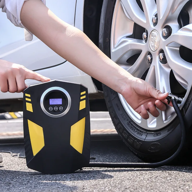 2024 New Mini Electric Air Pump Portable Digital Tire Inflator With Pressure Gauge Pcb Tire Inflator For Car