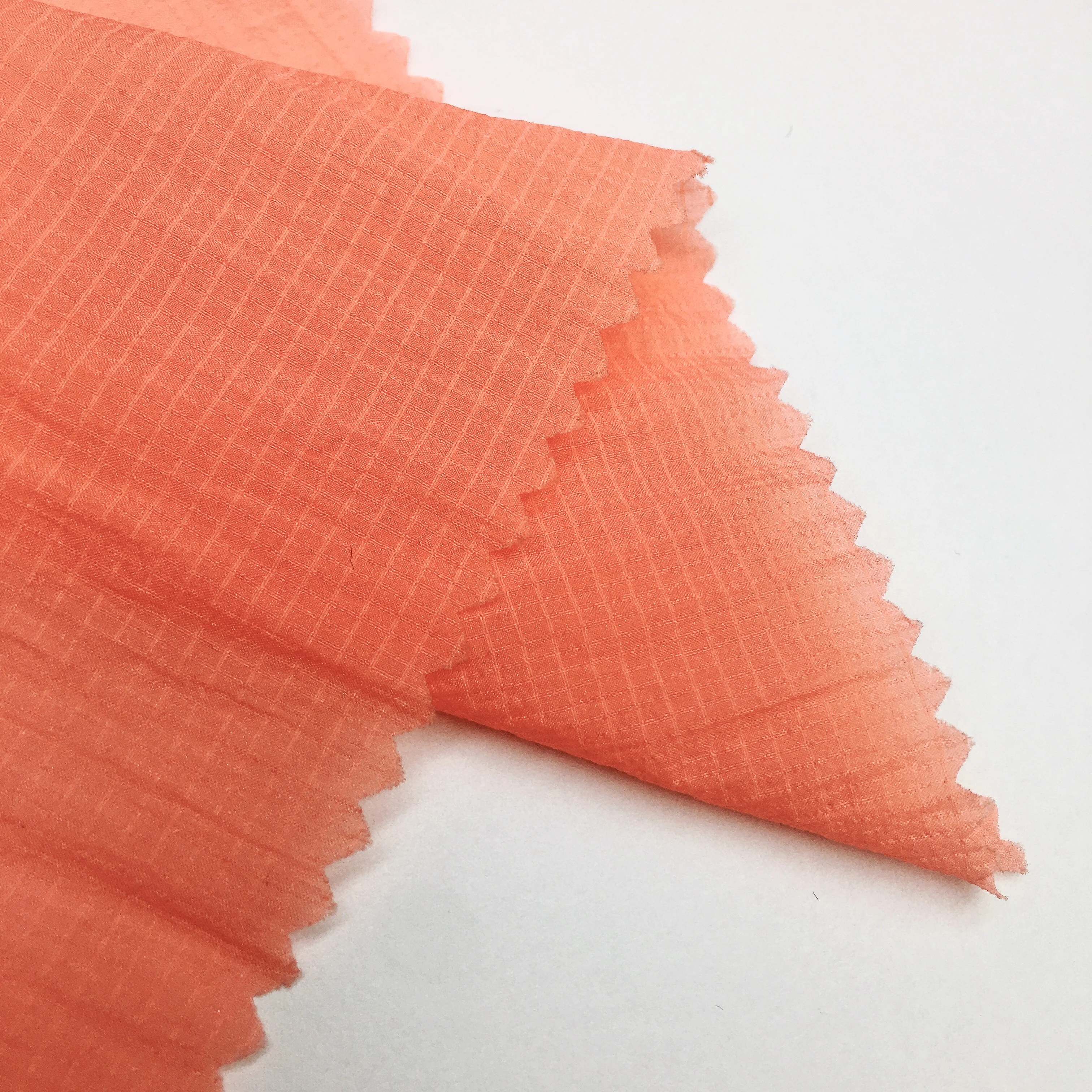 2023 High Quality New Design rib stop woven 100% nylon taffeta 40 gsm for Down jacket sun-protective clothing  fabrics