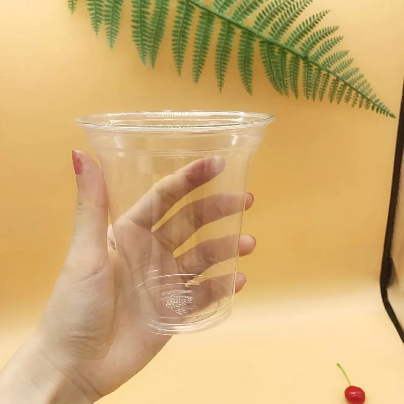 95 Caliber Thread Cup 360-700ml Large Capacity Thickened Cold Drink Foreign Trade Plastic Cup Pet Cup