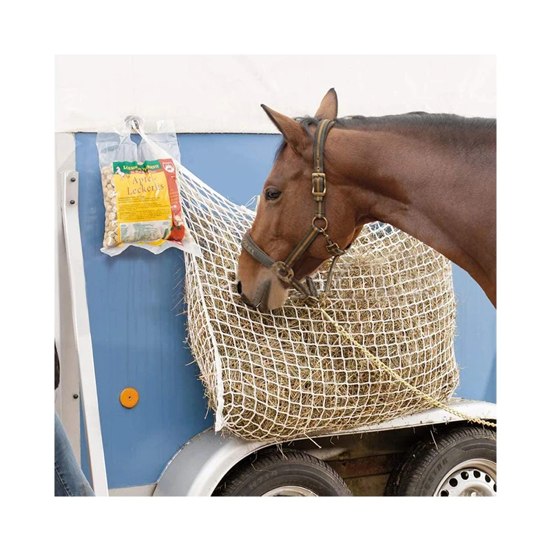 120x90cm Hay Bag Horse Cattle Cow Feed Hay Net Horse Hanging Mesh Bag Equestrian Horse Feeder Bag Feeding Supplies