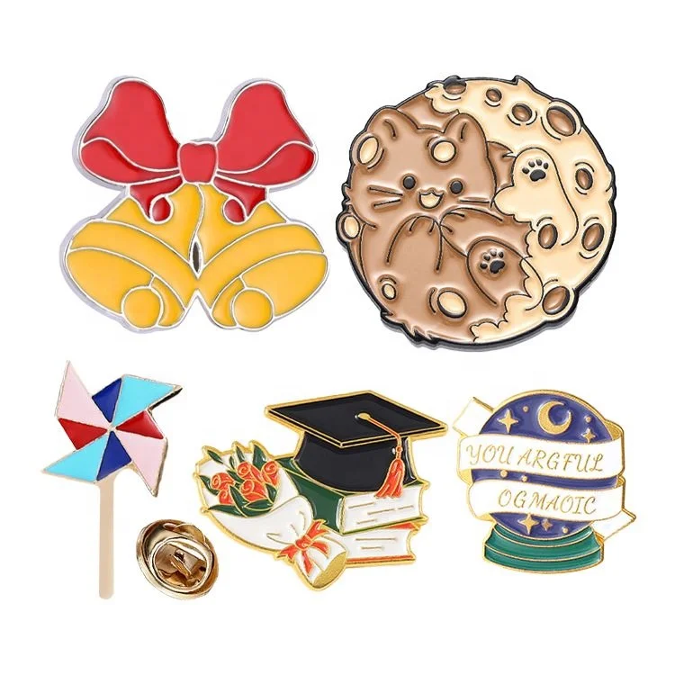 Free Logo Design Metal Hippie Pin Badge Manufacturing Promotion Medical Soft Brooch Enamel Lapel Pin