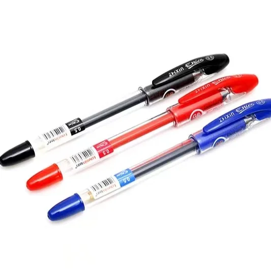 Africa school and office stationery semi gel ink Pen Manufacturers Bulk  Blue Plastic Ball Point Pen 50 pcs Boxed Ball pen
