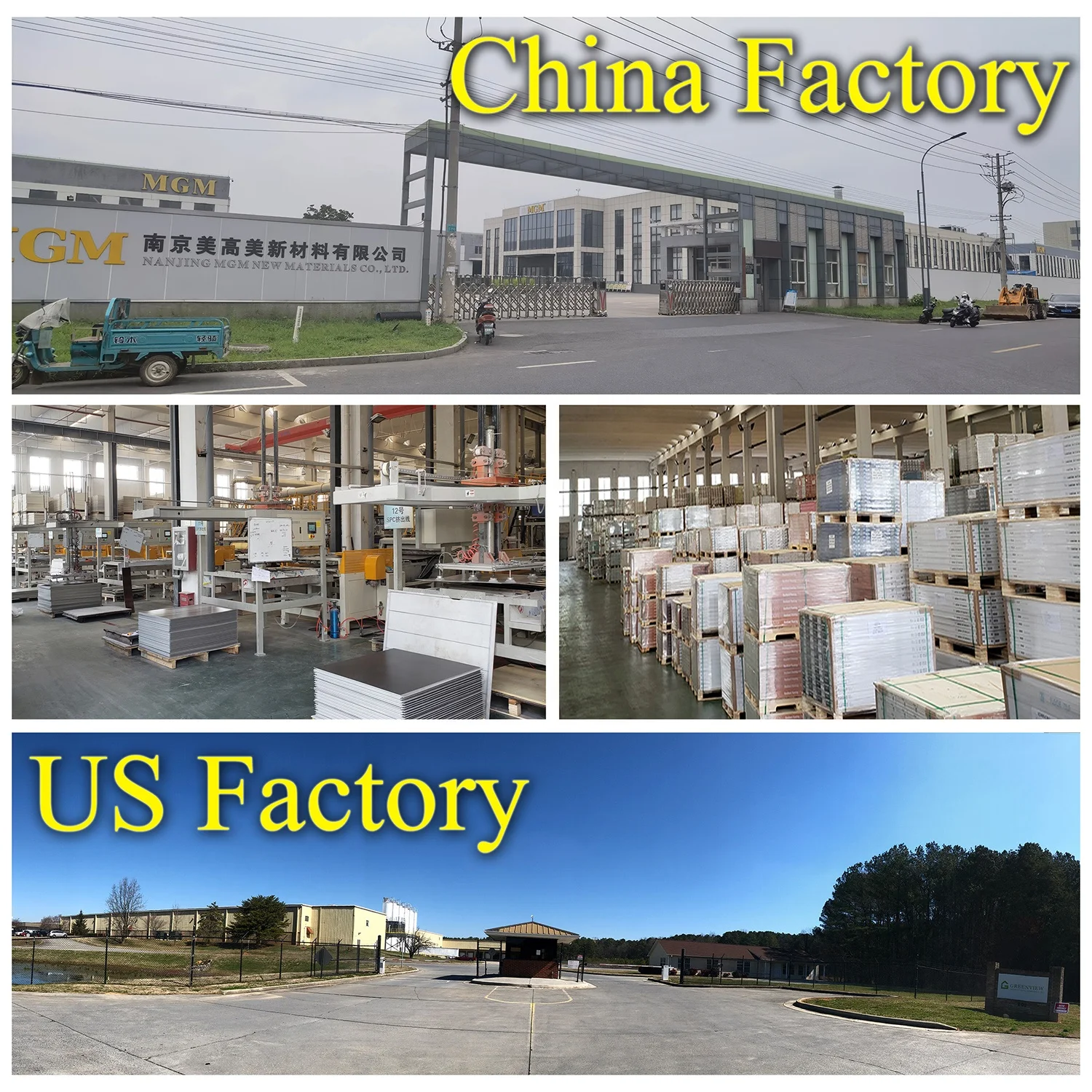 MGM PVC Material Easy Installation Stone Plastic Composite SPC Interlocking Vinyl Tiles