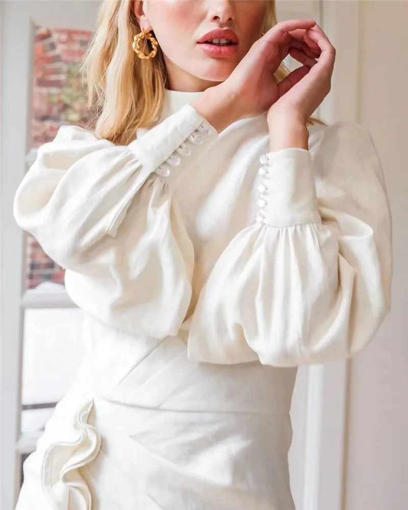 Fashionable Sexy v- neck short sleeve short dress Ruffle floral dress