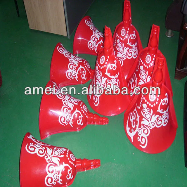 Hanging vacuum forming plastic ornament christmas bell