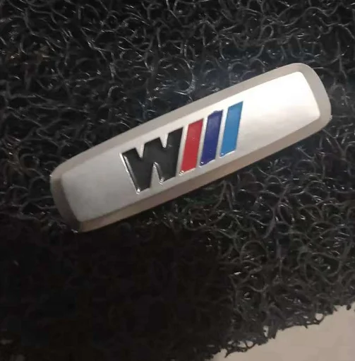 Custom Car Floor Mat Metal Emblems Badges Logo for brand with screws stickers