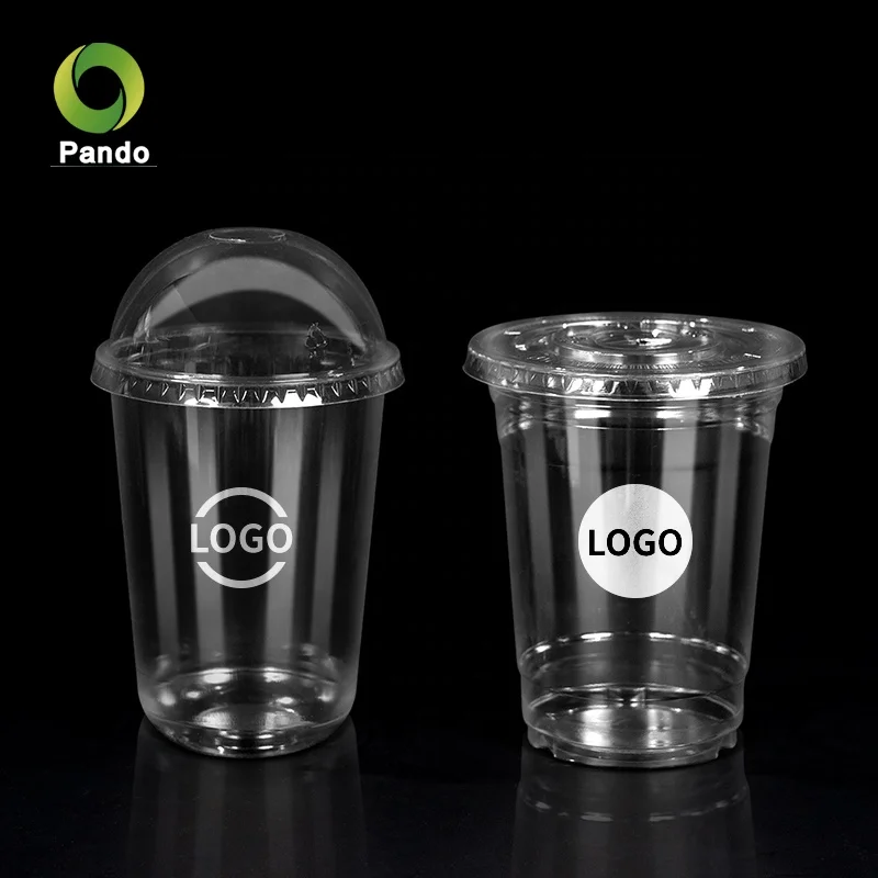 High quality New Design Recycled Plastic Cup With Cover Disposable Plastic Cup Plastic Drinking Cup