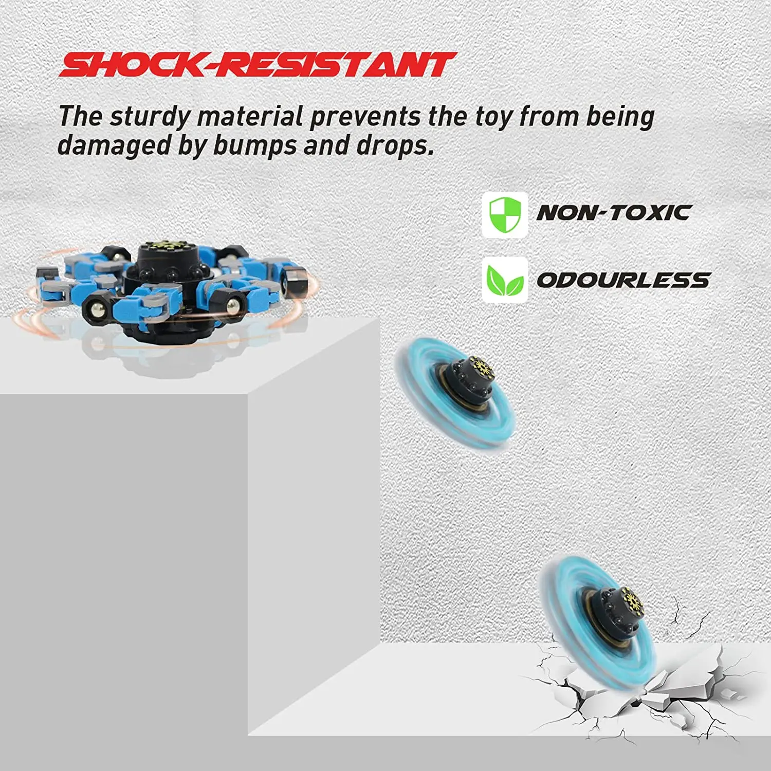 Funny Fidget Spinners Transformable Mechanical Fingertip Gyro Spinner Spinning Toy for Adults Kids Anxiety Stress Relief Toys