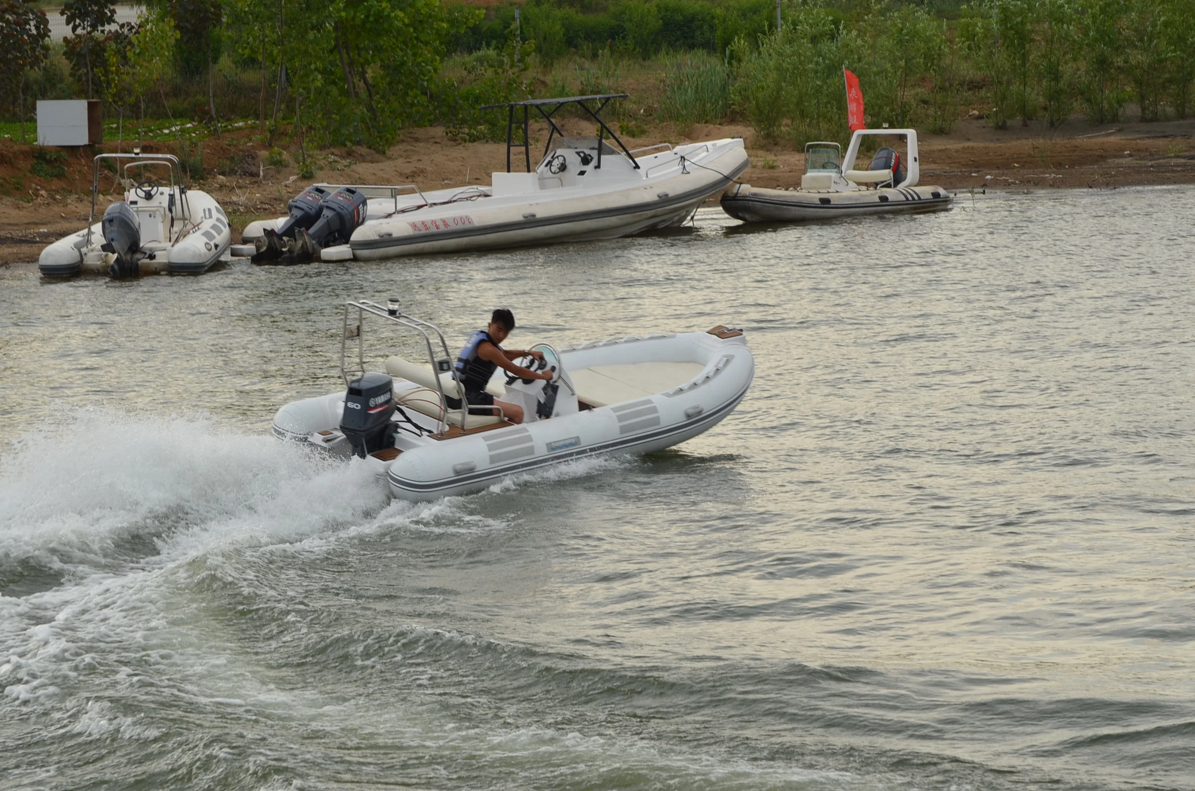 Manufacturer wholesale cheap rib boats fiberglass hypalon 2-8