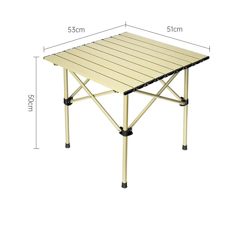 New Design Ultralight Aluminum Foldable Camping Table OEM ODM Foldable Picnic Table Height Adjustable Foldable Camping Table