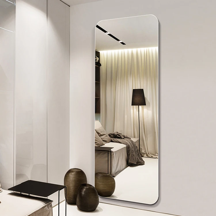 Hot Sale Custom Frameless Rectangular Full length Hang Wall Dressing Mirror