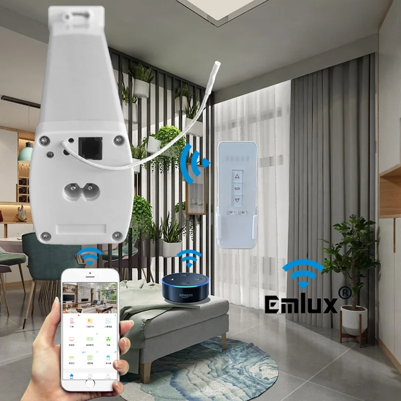 Автоматическая система занавесок Home shade Smart hotel home Wi-Fi Электрический мотор для и трек автоматический