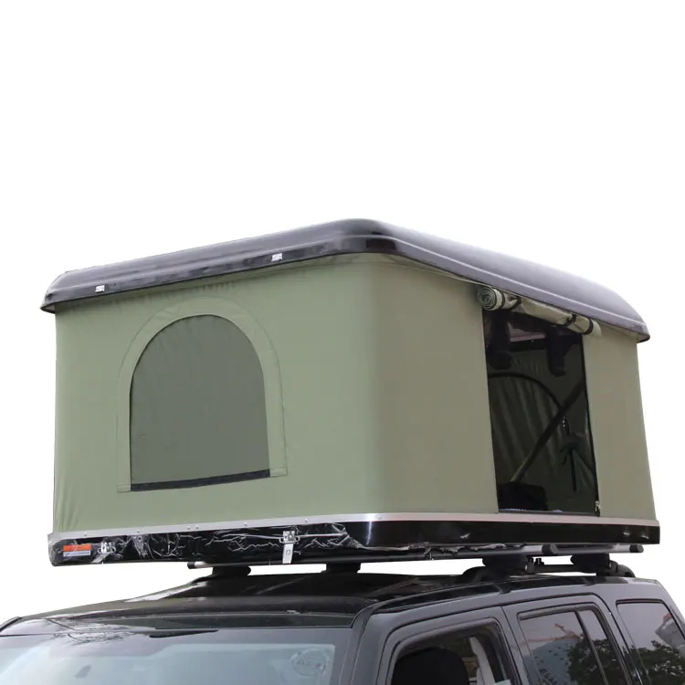 Car Roof Tent Outdoor Rooftop Camping 2-3 Person Car Roof Top Tents Outdoor Hard Shell Suv Roof Tents With Ladder For Vehicles