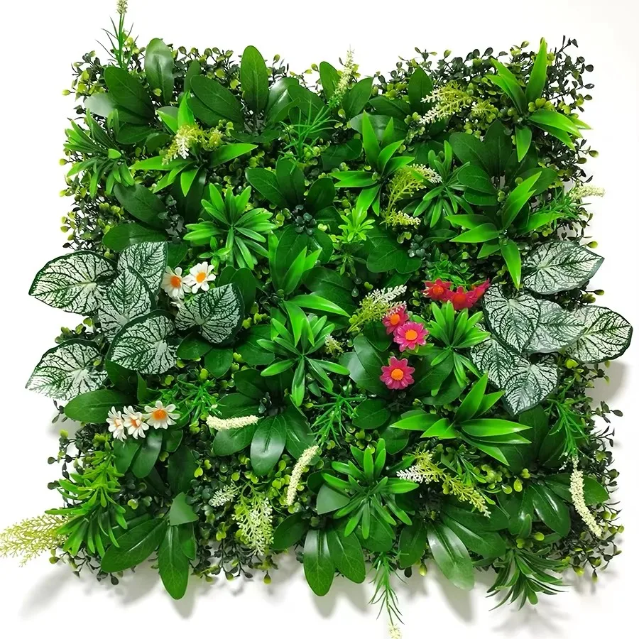 Artificial Grass Wall Panels Plastic Greenery Plant Wall Grass Artificial Grass Wall Backdrop For Home Restaurant Indoor Decor