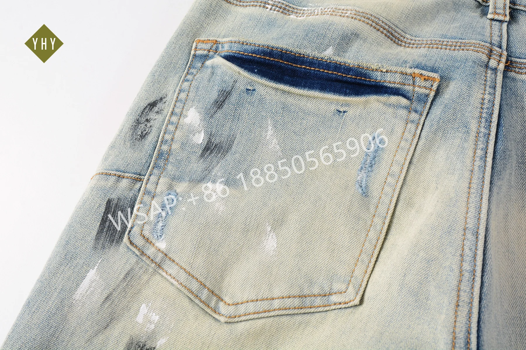 Oem Custom Mens Ripped Skinny Stretch Jeans wholesale Hombre Hip Hop Mens Amirys Jeans Designer Clothes trending jeans for men