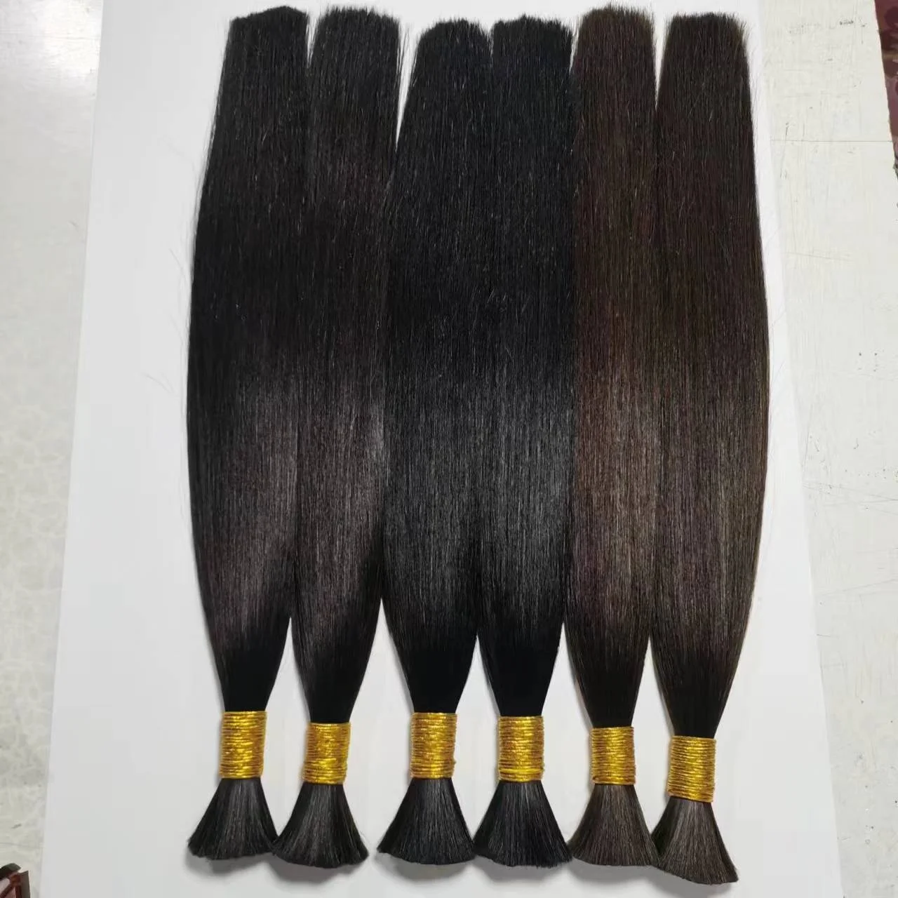 Natural bulk human hair.High quality virgin bulk human hair from india>good sizes good thick end remy bulk hair.No artificial