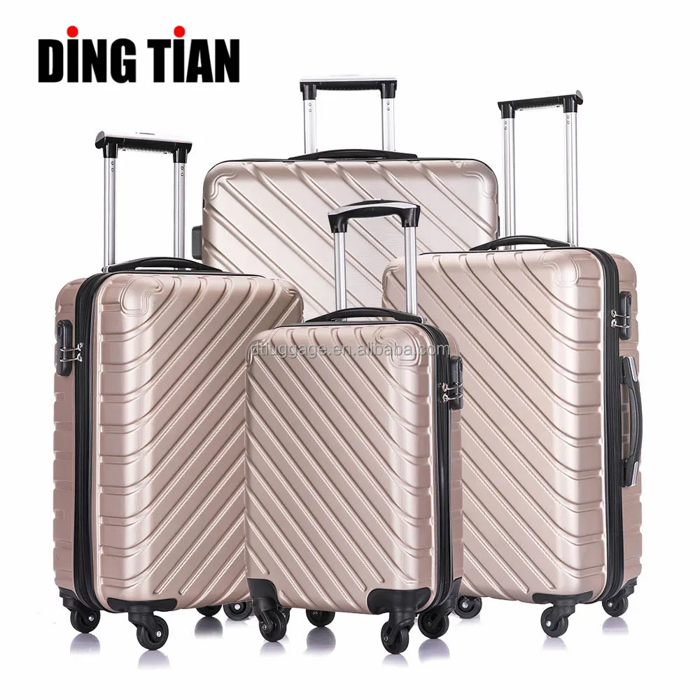 ABS 360 Rolling Hard Case Travelling Bags Suitcase Sets 4 pieces Hardshell Trolley Luggage bags with wheels