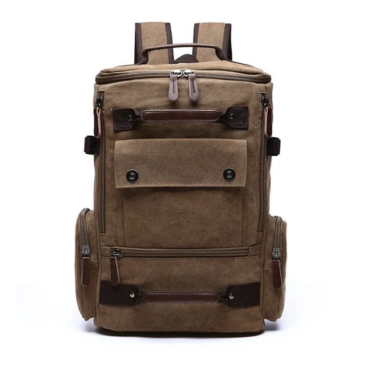 Multi Functional Canvas Large Capacity Travel Hiking Backpack Laptop