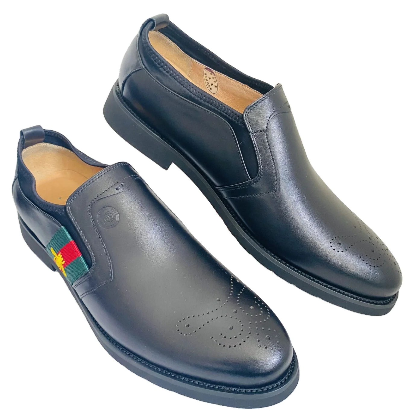 New fashion Party Genuine Leather 5cm Height Increasing Stylish Shoes No Tie Lace for Men Summer italian calf leather