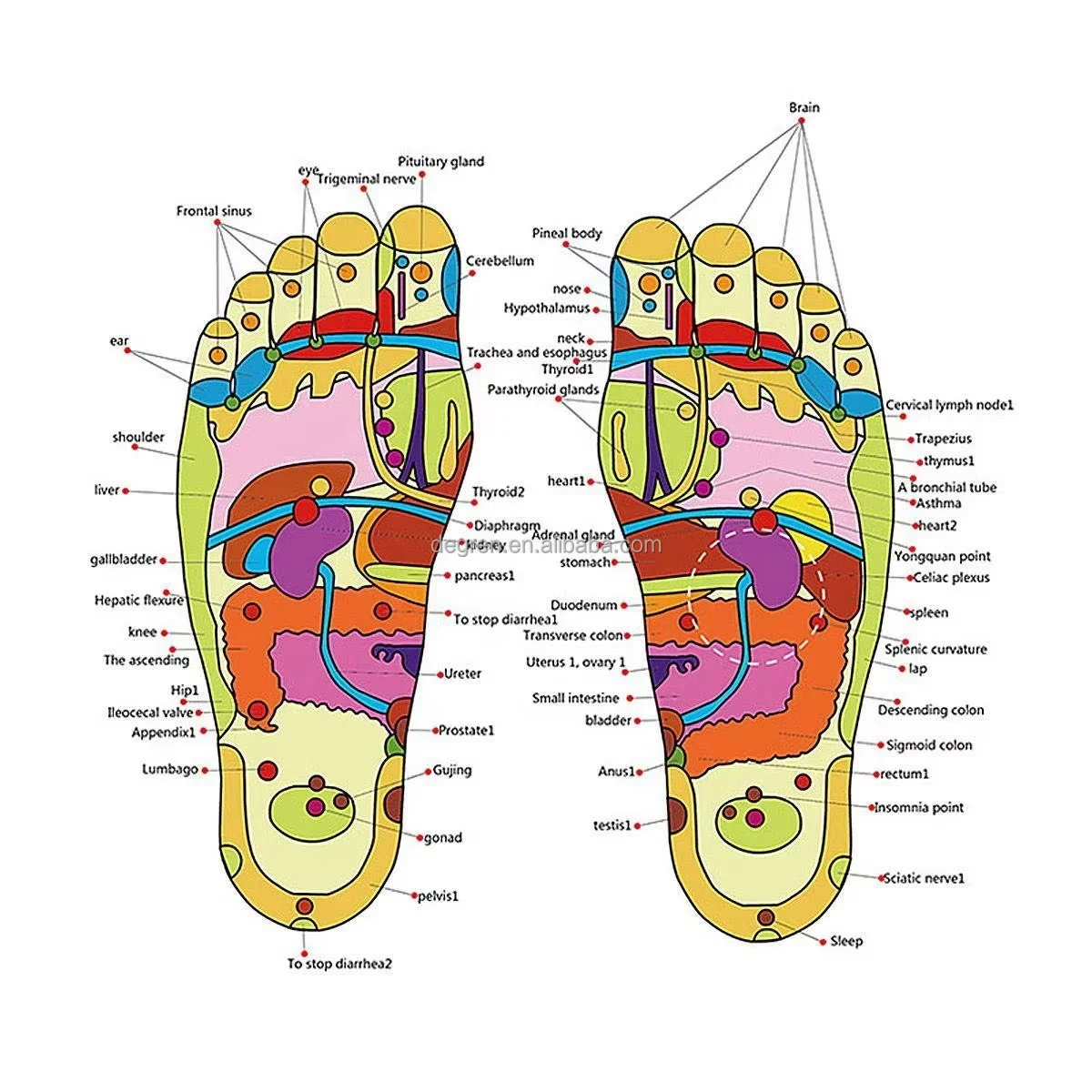 Hot Sale Acupressure Reflexology Foot Care Massage Slippers Acupoint Sandals Massage Shoes