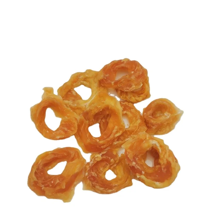 Low calories dog treats chicken ring private label pet snacks dog food supplier