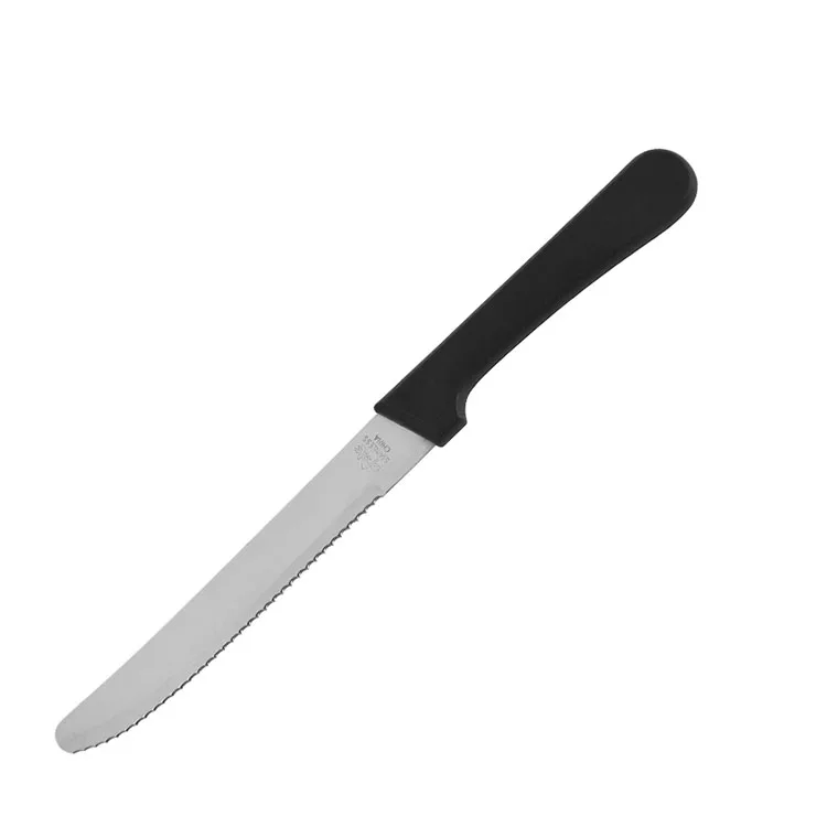 Top Seller Round Tip 5 Inch Blade  Economic Steak Knife with Plastic Handle