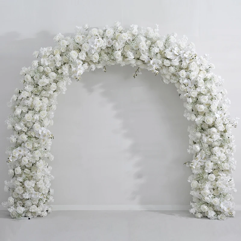 Artificial Flower Wedding Arch Decorated Flower Metal Arch For Wedding Background Wedding Decoration