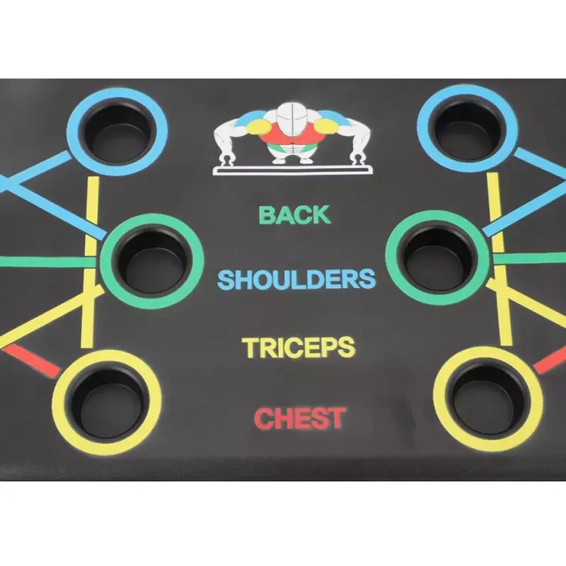 Fitness Multifunctional System 9 In 1 Foldable Muscl Power Press Rack Foldable Push Up Board Pushup Stand