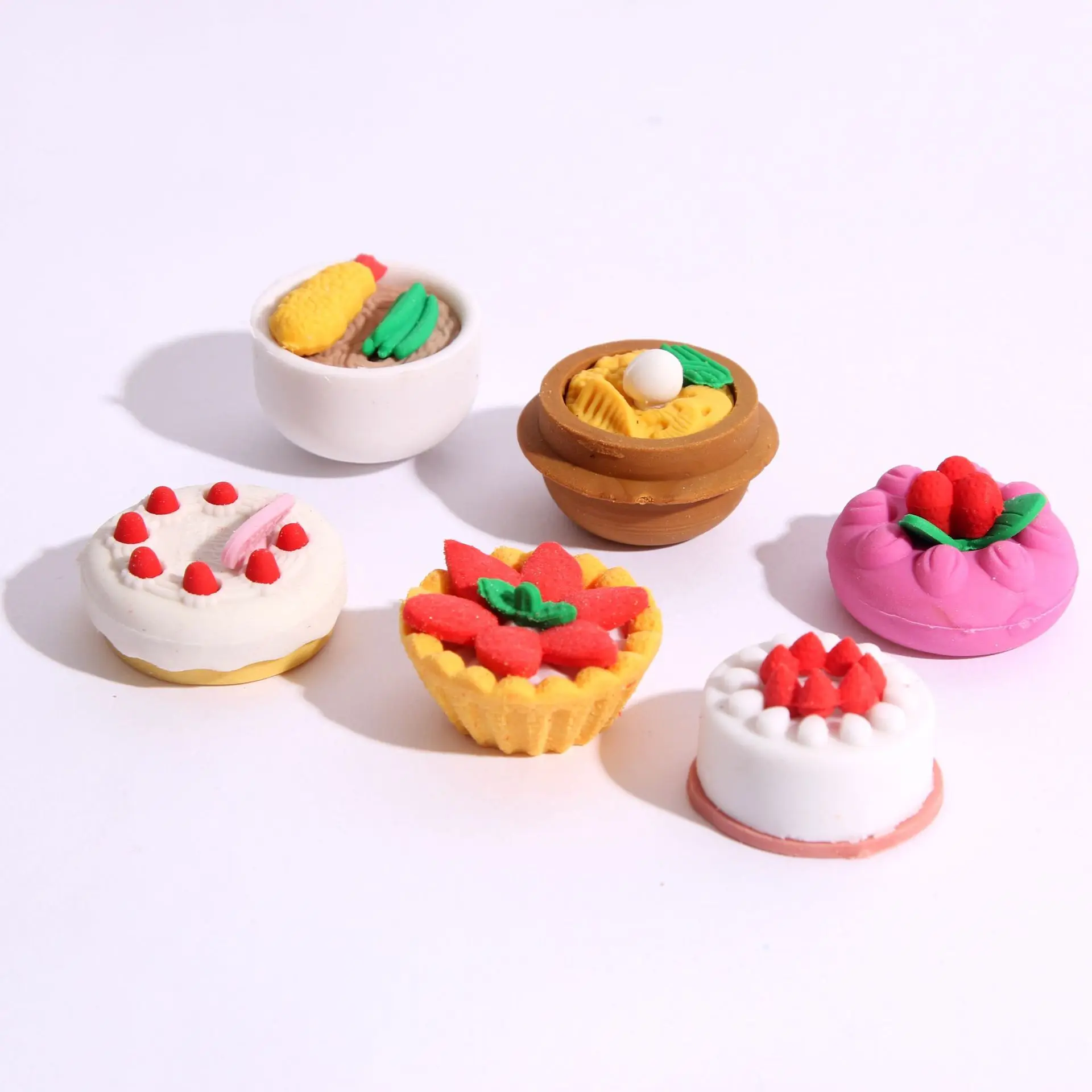 Hot sales Magic  eraser set cute for kid ,toy eraser kitchen set for kids