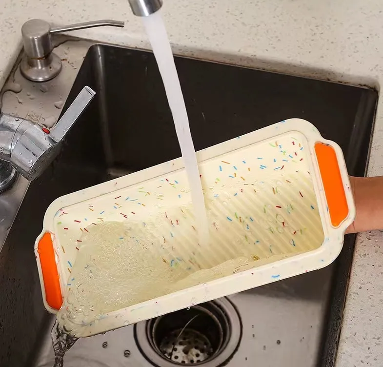 Kitchen Baking Tools Non Stick Silicone Rectangle DIY Toast Bread Mold