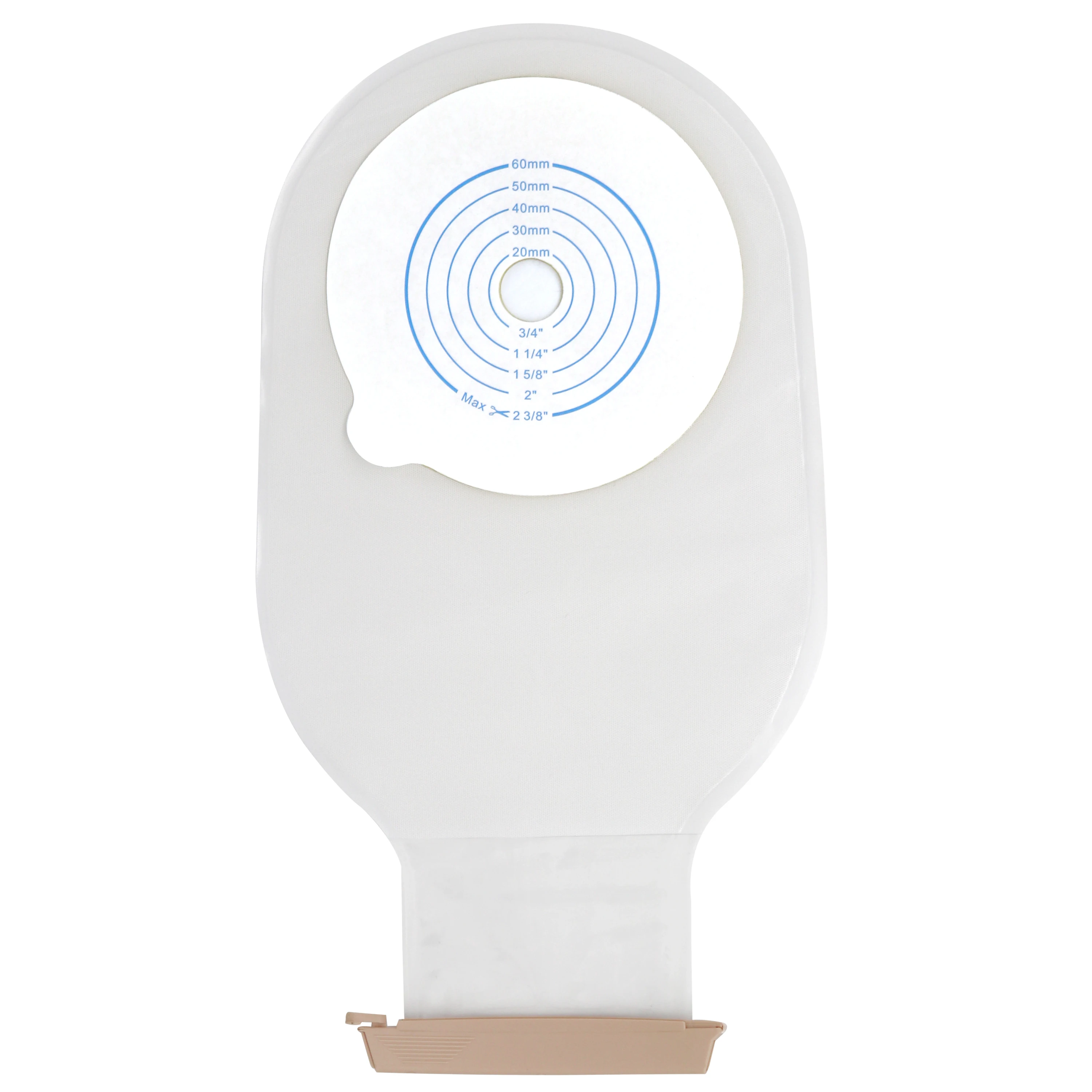 Factory supply one piece skin barrier medical use disposable stoma care drainable clamp colostomy Ostomy Bag