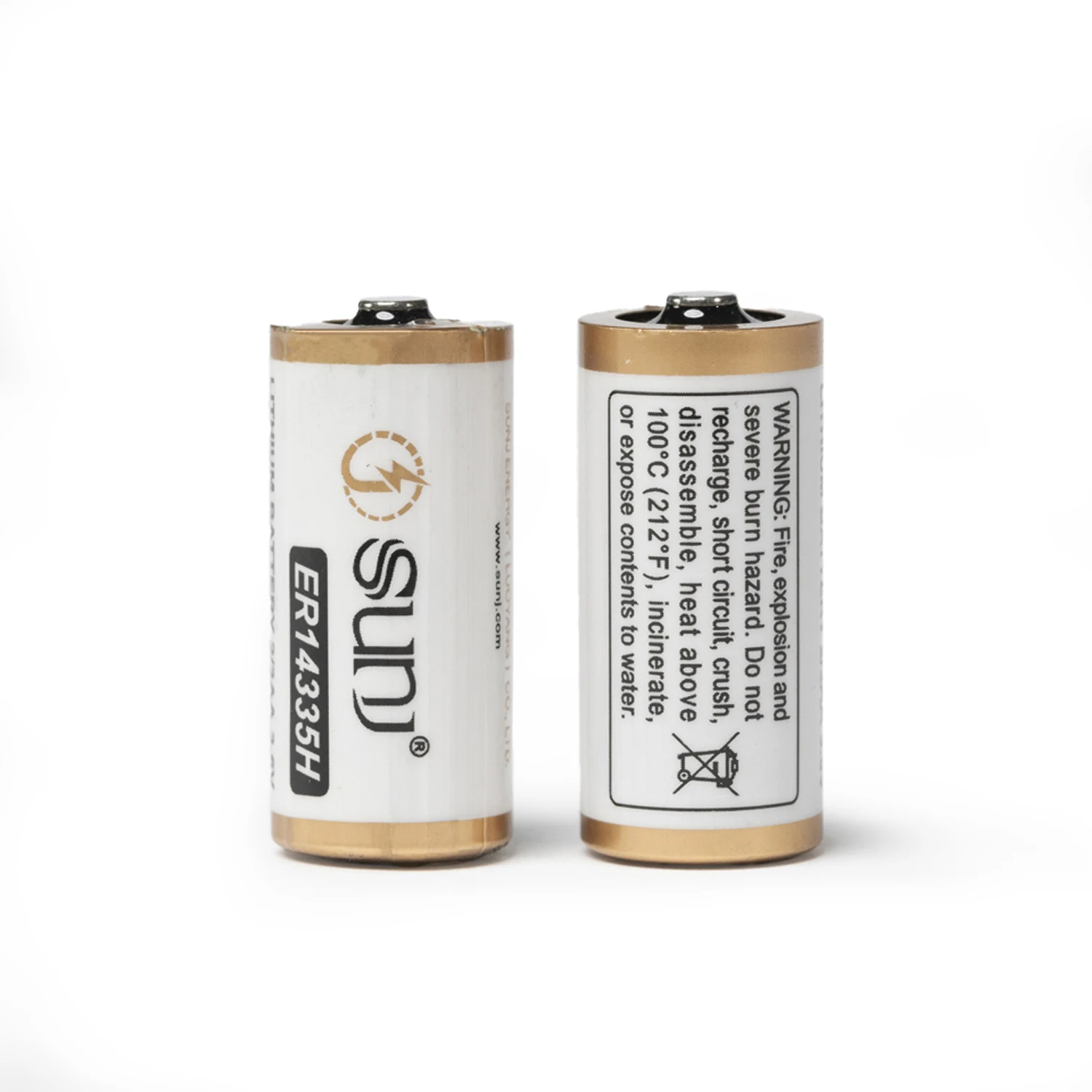 High Voltage High Energy Density 1650mAh  D Size  Primary Lithium Er14335h 3.6v Battery