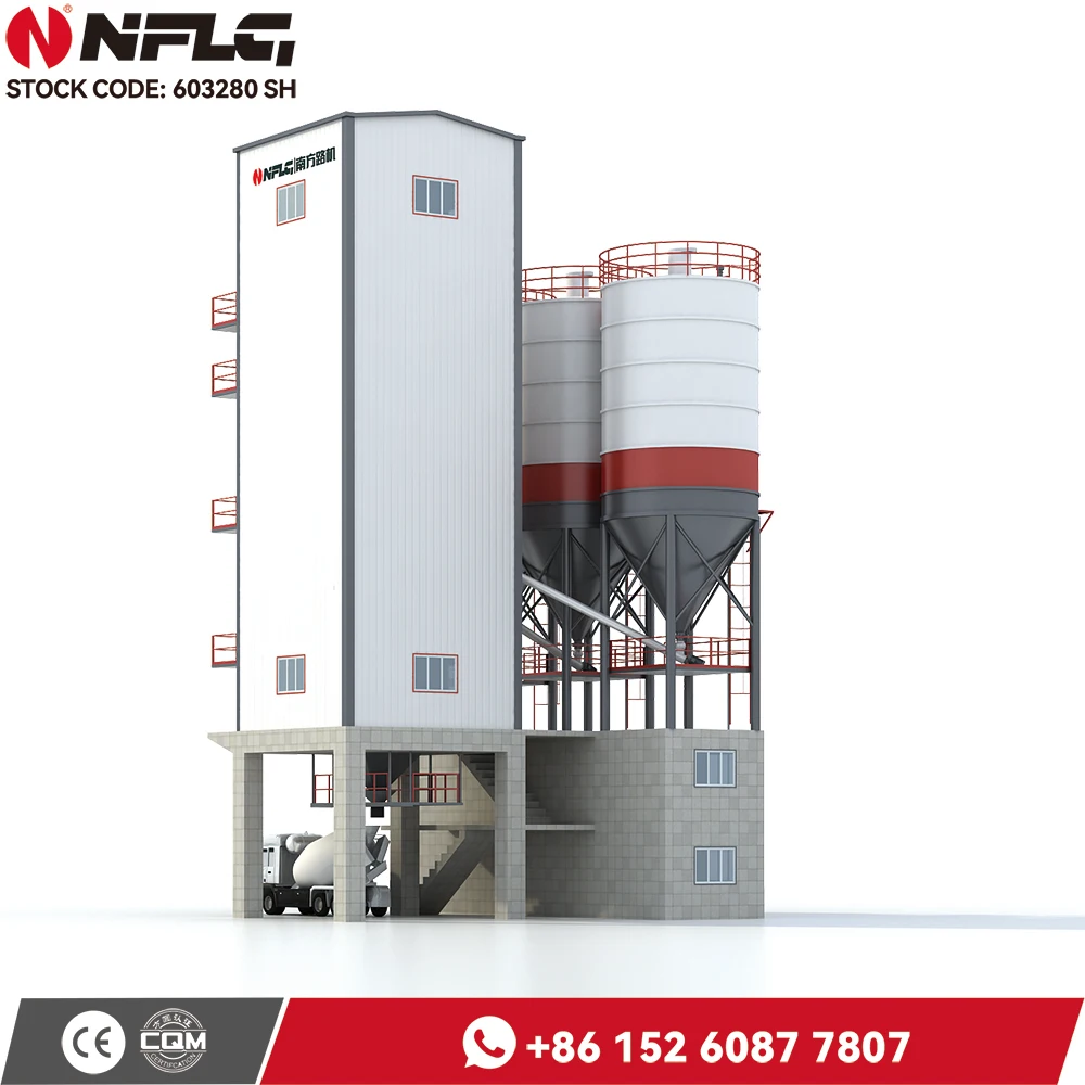 NFLG Brand HZS Series Ready Mix Concrete Plant Malaysia Production Line for Sale