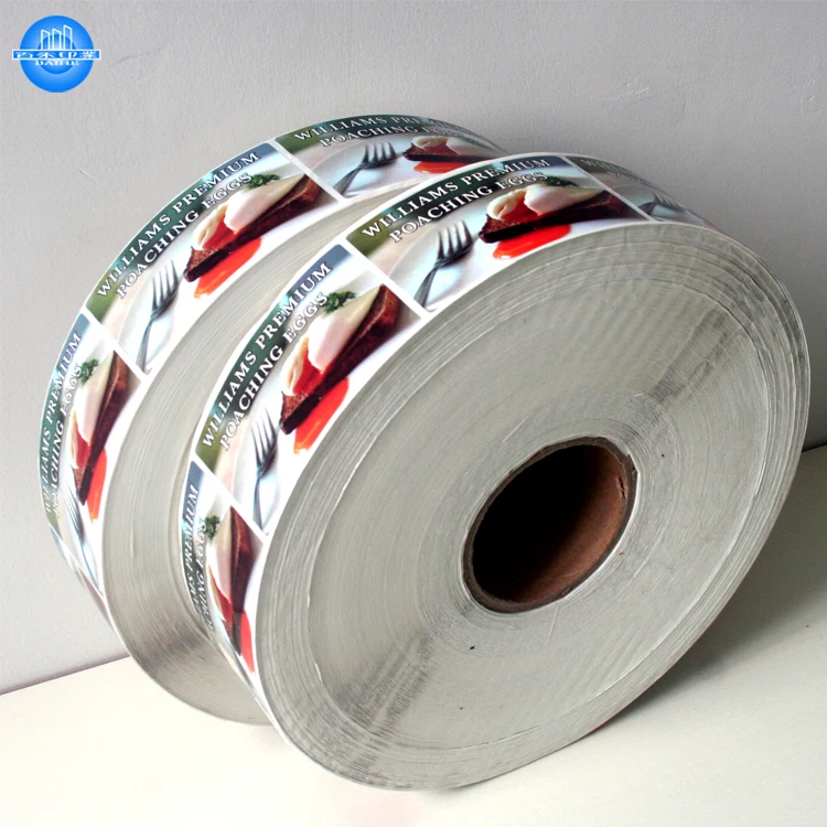 Manufacturers custom private brand printing logo adhesive roll labels stickers for packaging
