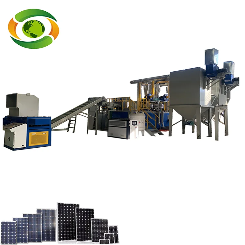 Hot Best Selling Solar Panel Crushing Sorting Equipment Solar Panel Recycle Plant
