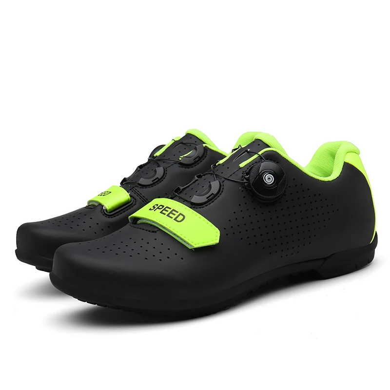 SPD Mountain Bike Shoes Cleats Men Cycling Sneaker Mtb Women Bicycle Flat Shoes Self-Locking Speed Route Road Cycling Footwear