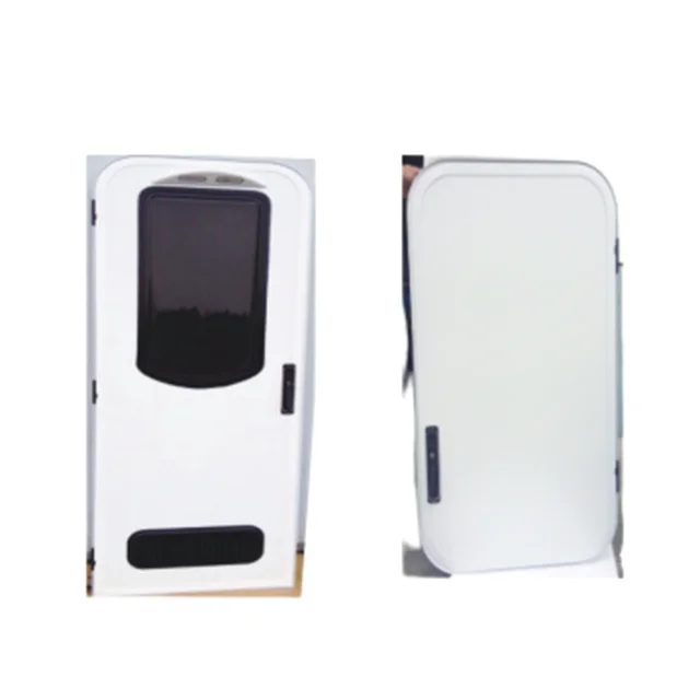 Classic Design Single Point Swipe Caravan Door Customized Size DL-004 RV Door