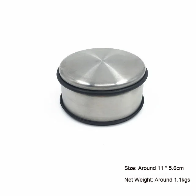 4-Piece Set Heavy Duty Stainless Steel Door Stopper  with Black Cylinder Gift Box Package