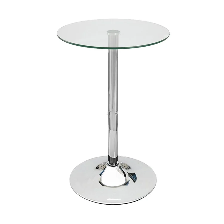 Modern living room furniture high square glass Table-board bar table design