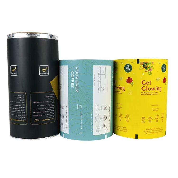 Customized Plastic Film Roll Food Packaging Film Roll For Candy Potato Chips