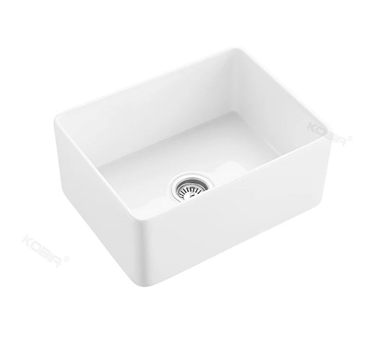 American cUPC Standard Fire Clay Gourmet Sink Reversible 1.0 Bowl White Butler Belfast Kitchen Sink