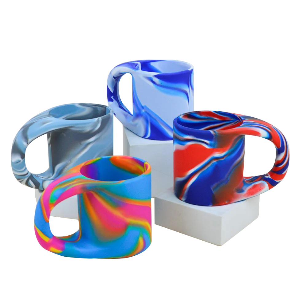 BPA Free 450ml Silicone Coffee Cup with handle,Leak Proof & Spill Proof Drinking  Cup Mug for Travel Outdoor