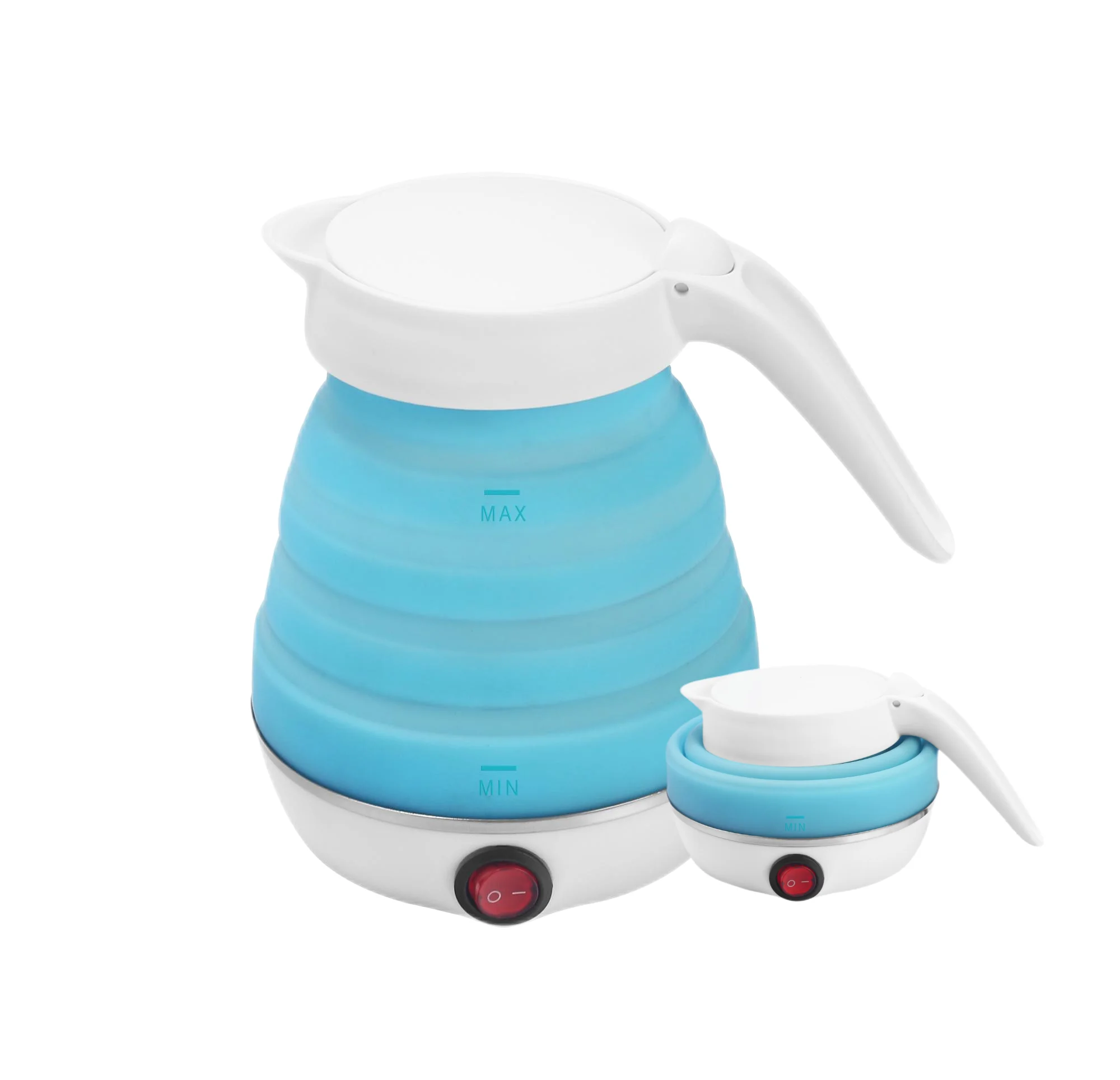 Factory Supply Price Collapsible Silicon Travel Kettle Collapsible Silicone Electric Kettle