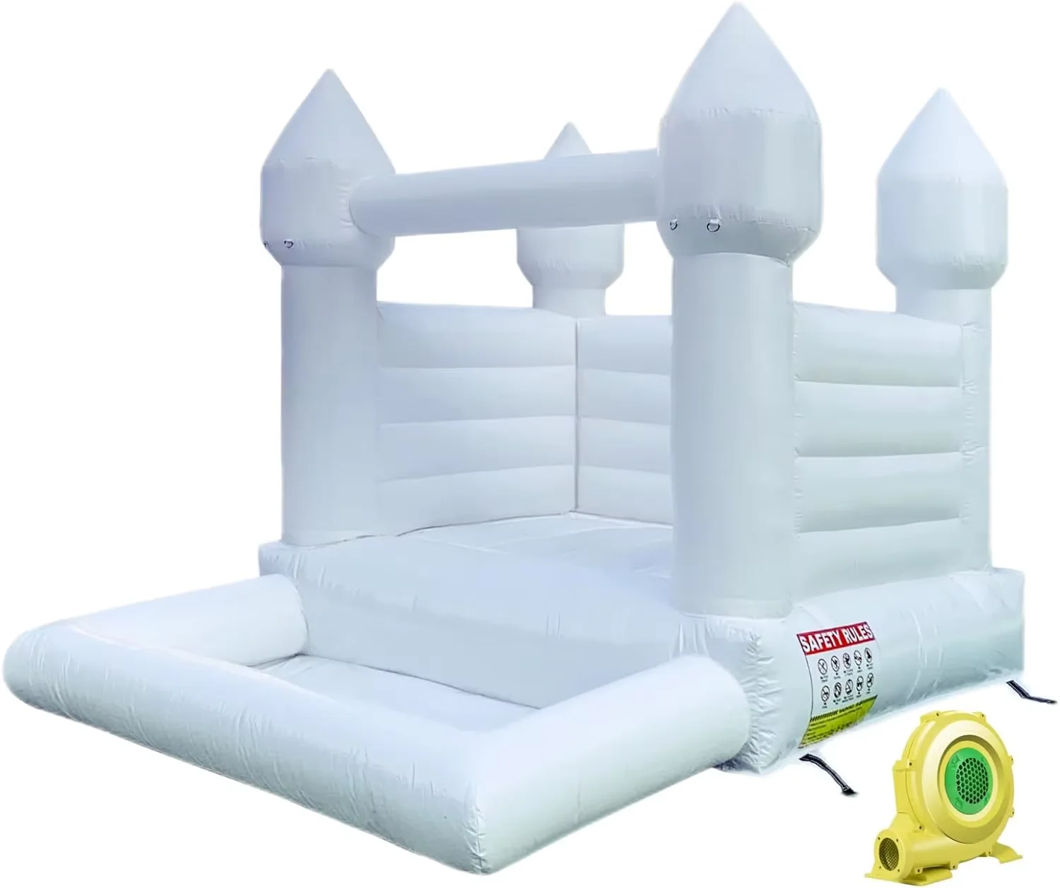 2024 new arrival Inflatable bounce house kids trampoline white trampoline bouncing inflatable trampoline slide castle