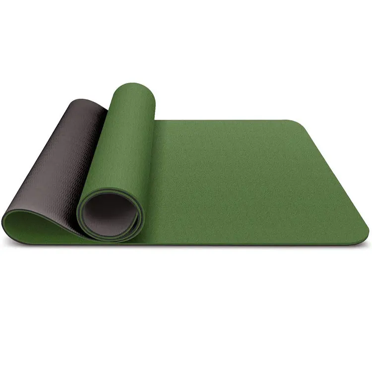 Miska Прямая поставка ТПЭ Йога Матовый для йоги спортивный тренажерный зал Yogamatt Противоскользящий 6 мм Пользовательский логотип экологичный двухслойный Коврик