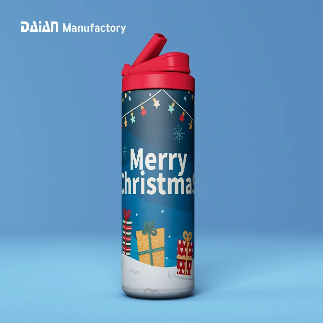 Wholesale Christmas Gift Promotional Double Wall Insulated Stainless Steel Thermal Vacuum Flask